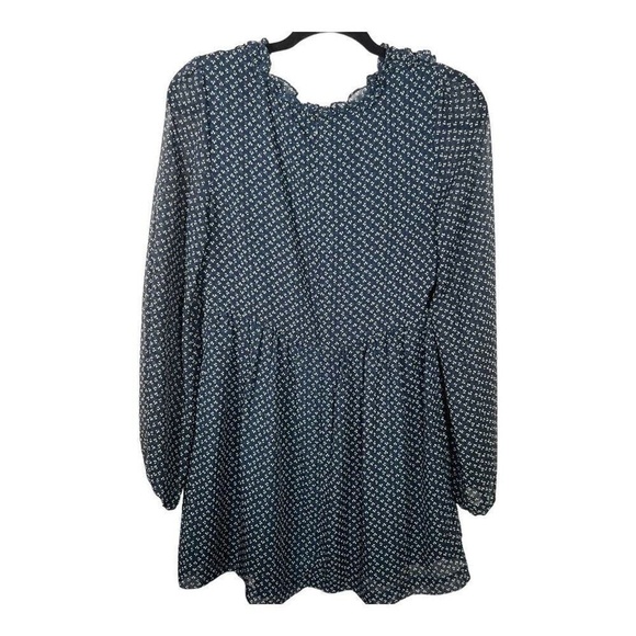 NWOT Free People Blue and White Nouveau Butterfly Polka Dot Dress Size 4 - Picture 3 of 16